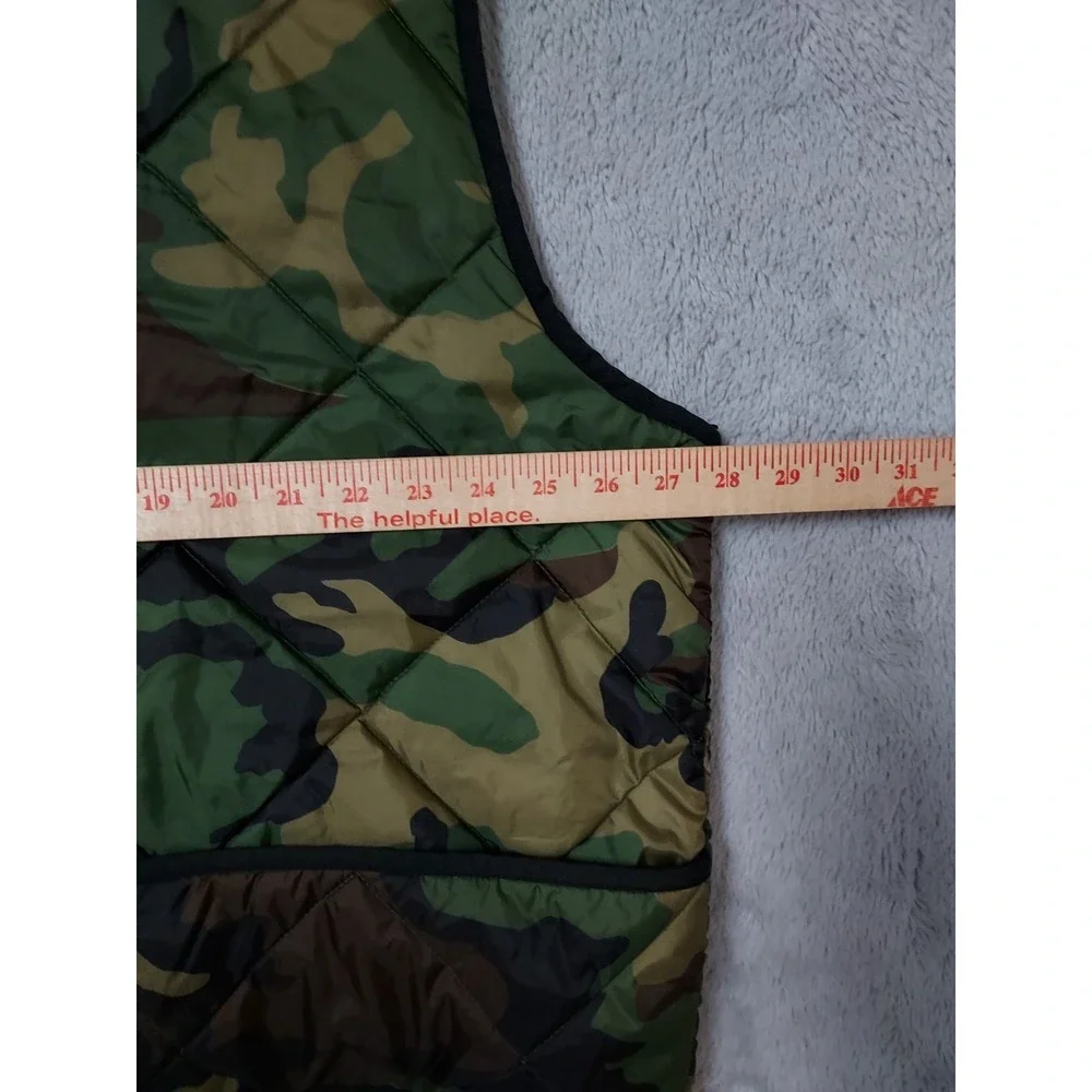Northwest Territory Hunting Vest Mens 2XL XXL Quilted Full Zip Insulated Camo
